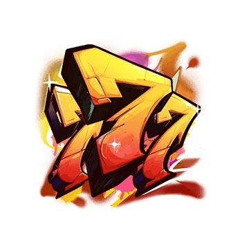 สัญลักษณ์ เจ็ดสามตัว Graffiti Rush CO168